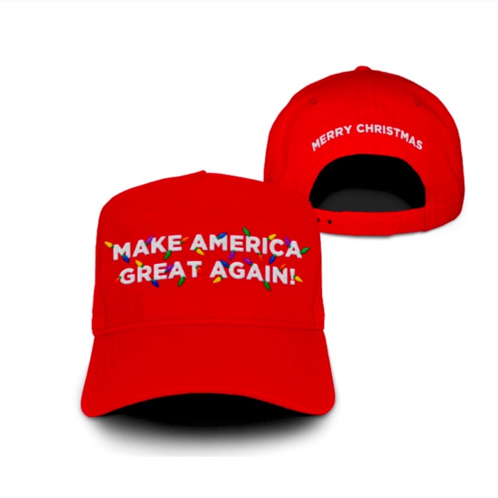RARE Official Donald Trump Christmas 2023 Red MAGA Make America Great Again Hat